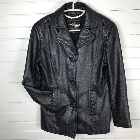 Wilsons Leather Jackets & Blazers - Wilson Leather Maxima Women's Jacket Black Leather